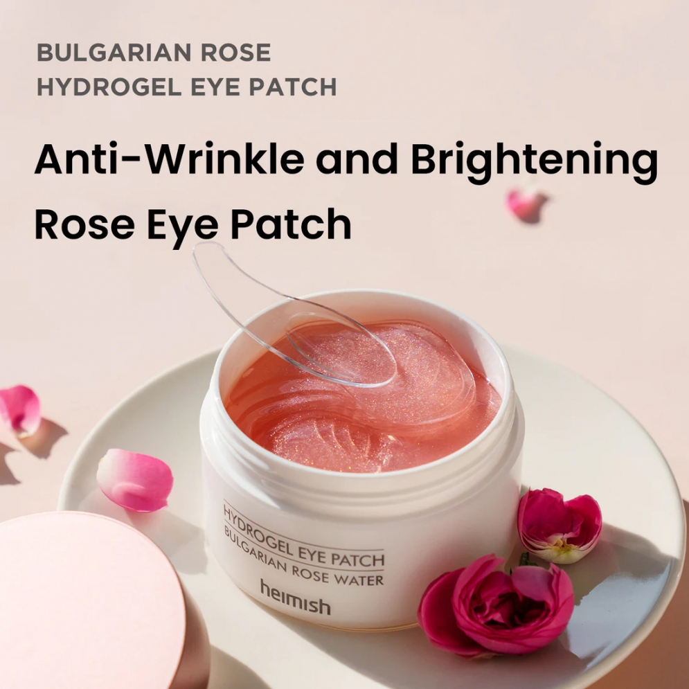 [heimish] Bulgarian Rose Water Hydrogel Eye Patch 60ea (Renewal)