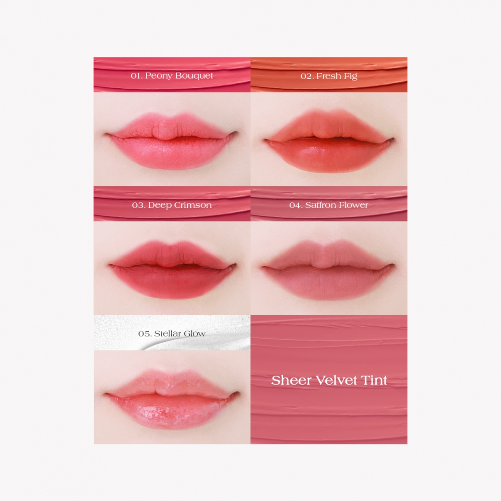 [Dear.A] Sheer Velvet Tint (5 colors)