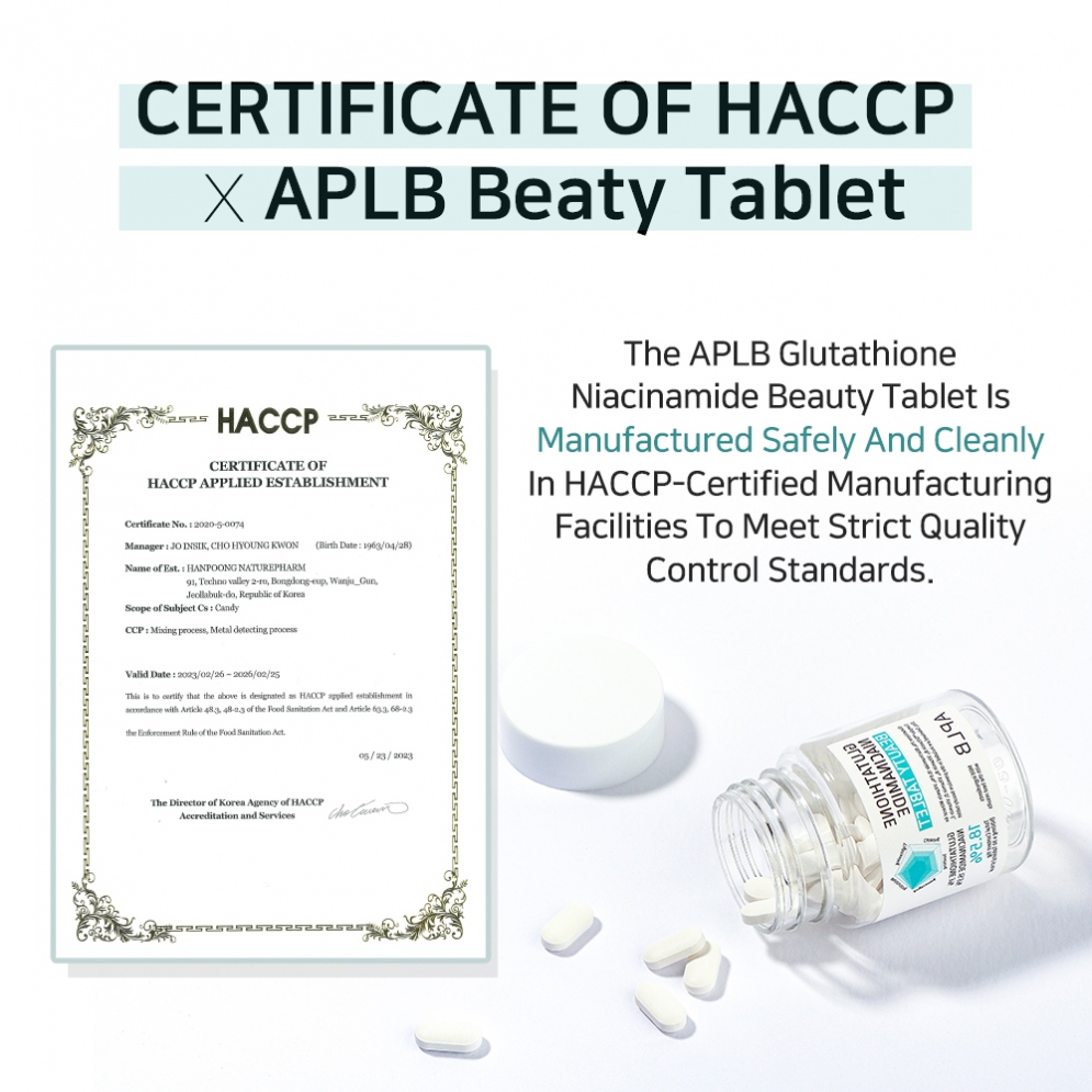 [APLB] Glutathione Niacinamide Beauty Tablet (30 tablets)