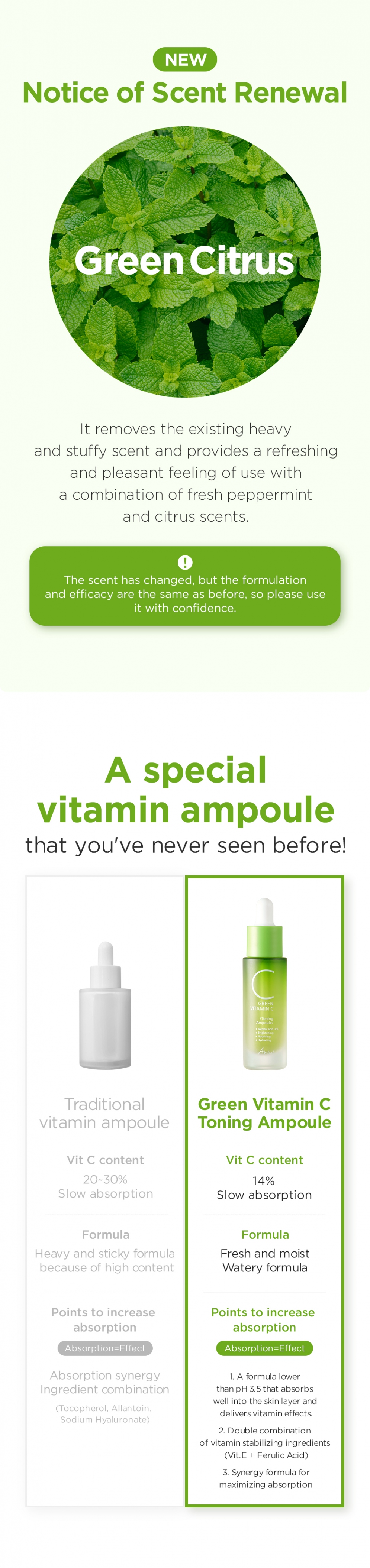 [Ariul] Green Vitamin C Toning Ampoule 15ml