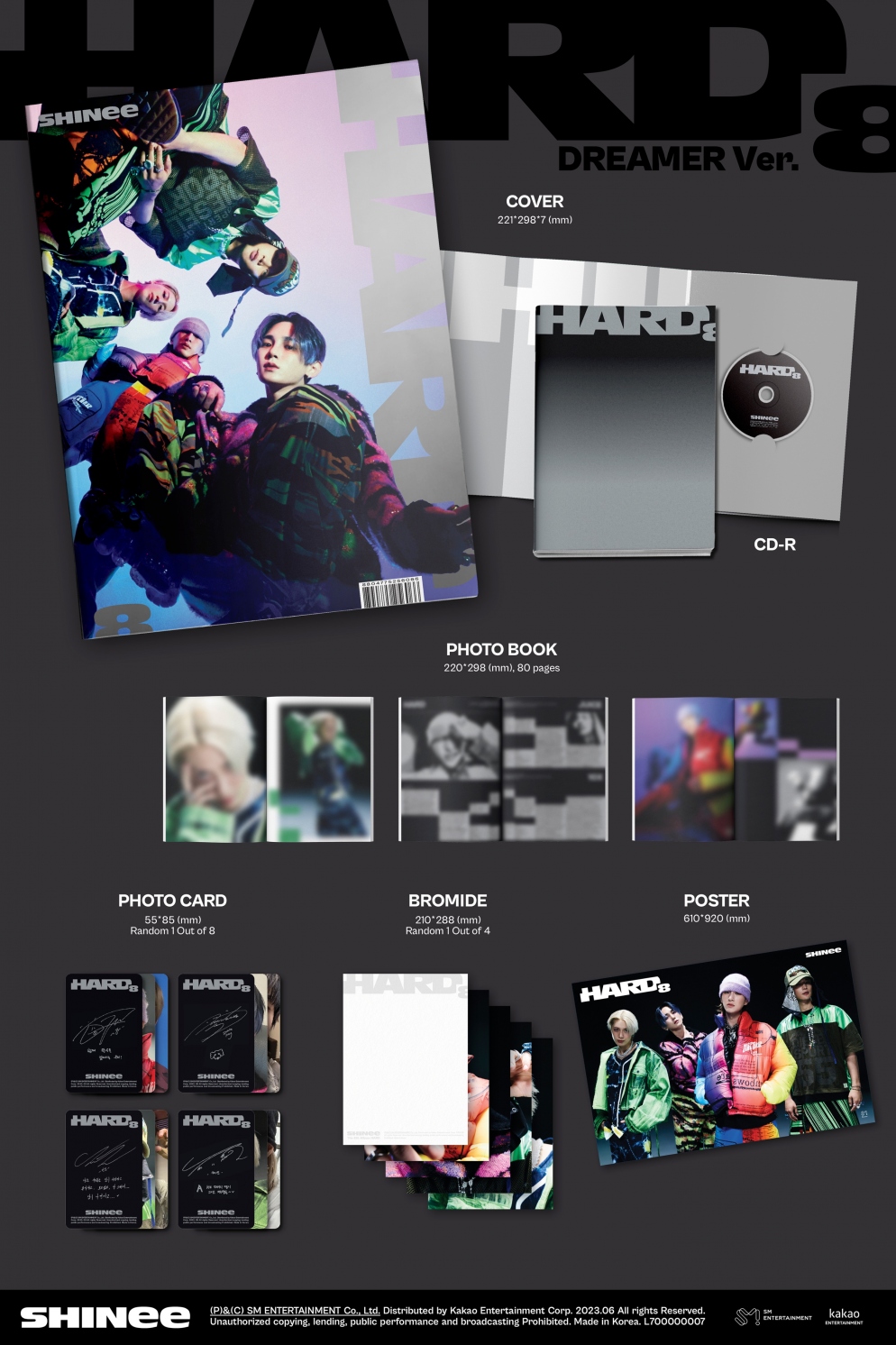 [K-POP] SHINee The 8th Album - HARD (Photo Book Ver.) (Random Ver.)