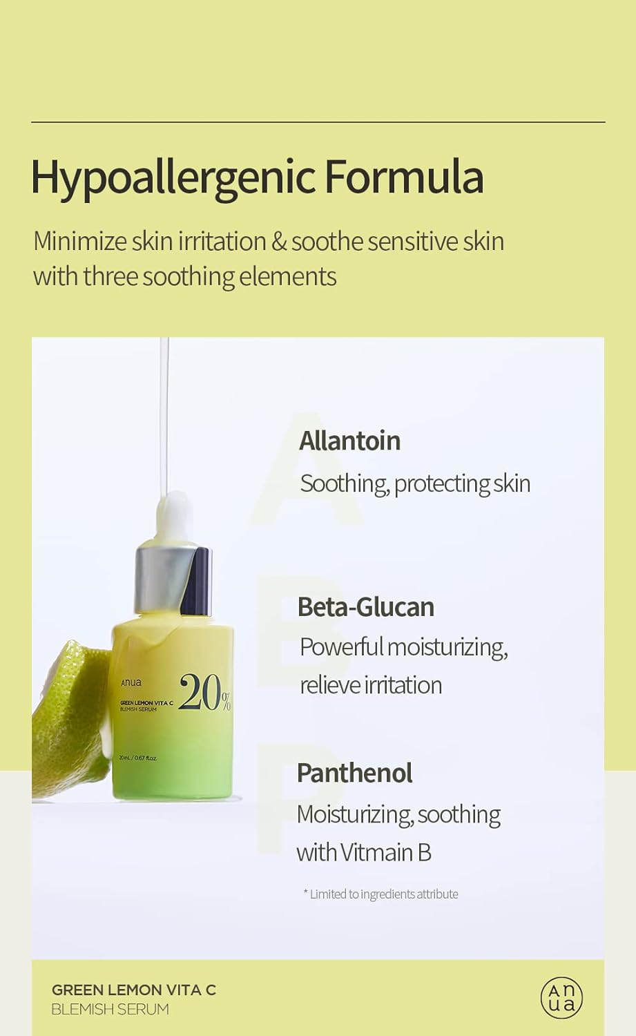 [Anua] Green Lemon Vitamin C Blemish Serum 20ml