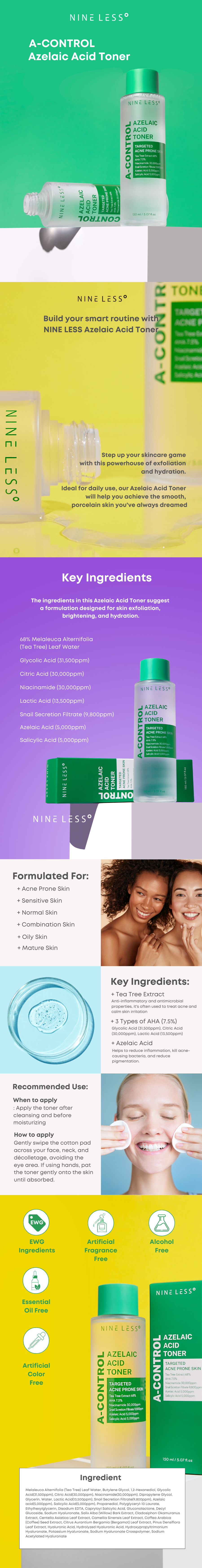 [NINELESS] A-Control Azelaic Acid Toner 150ml