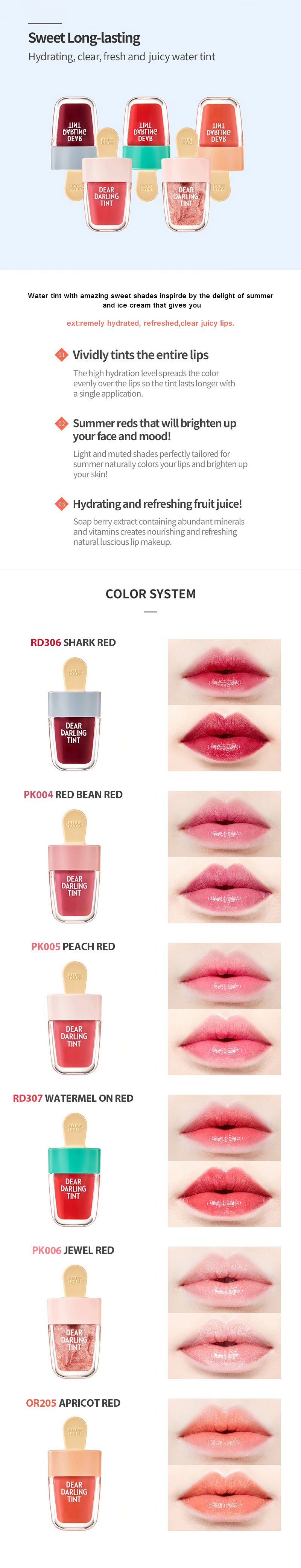 [ETUDE] Dear Darling Water Gel Tint (5 Colors)