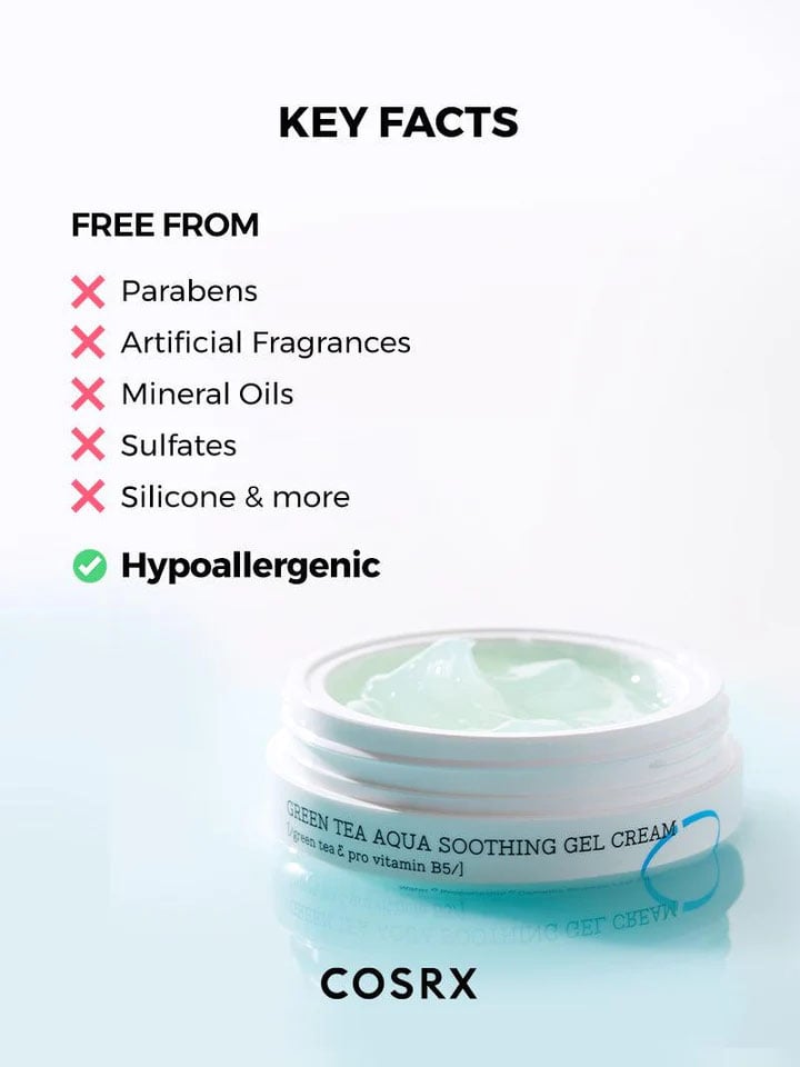 [COSRX] Hydrium Green Tea Aqua Soothing Gel Cream 50ml