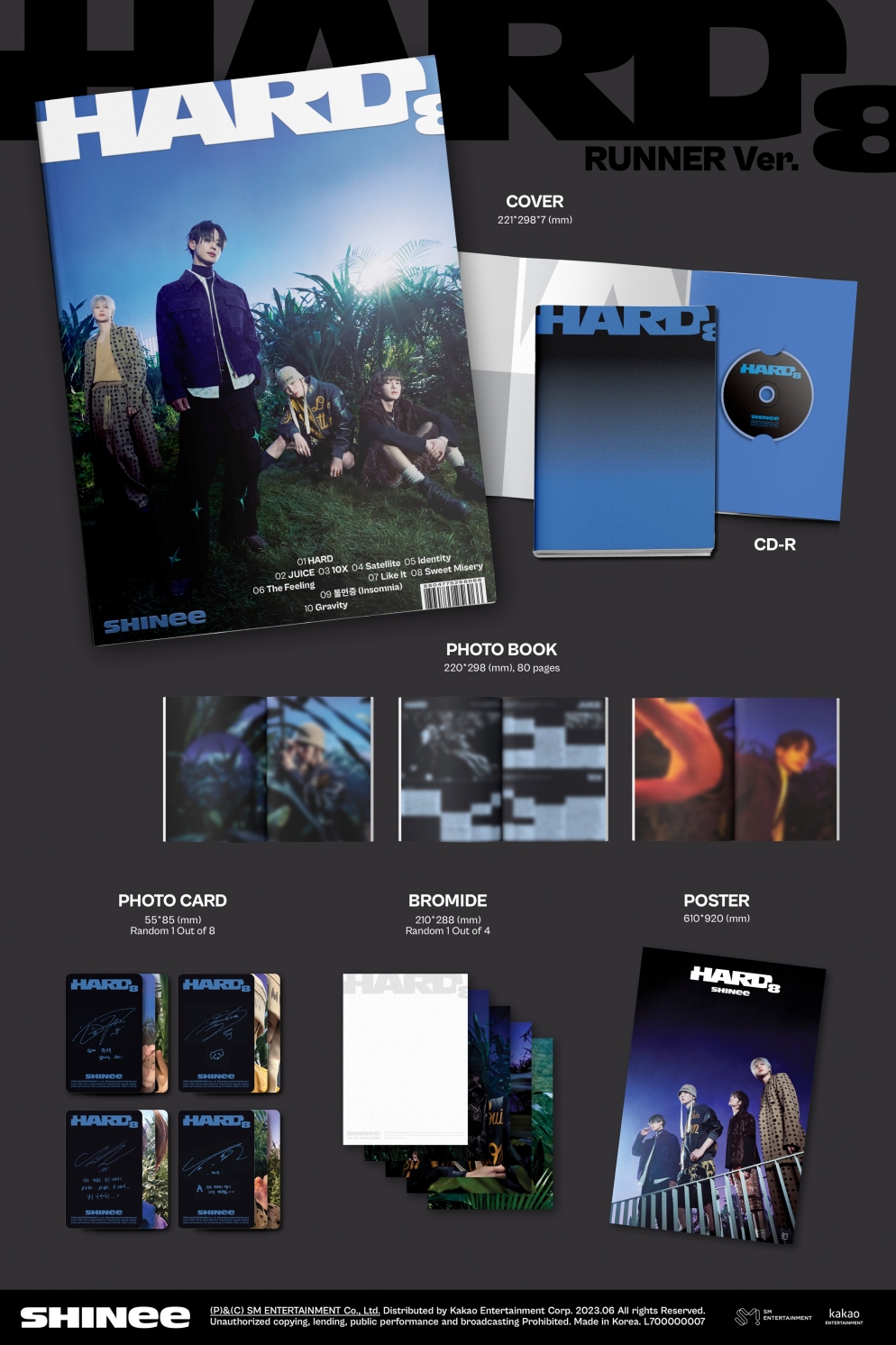 [K-POP] SHINee The 8th Album - HARD (Photo Book Ver.) (Random Ver.)