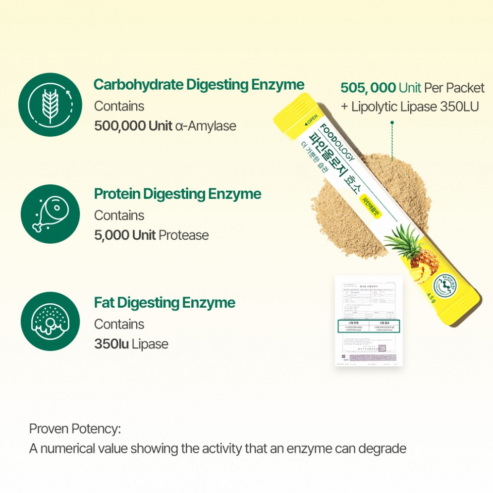 [Foodology] Pineology Enzyme (28 Sticks/ 515kcal)