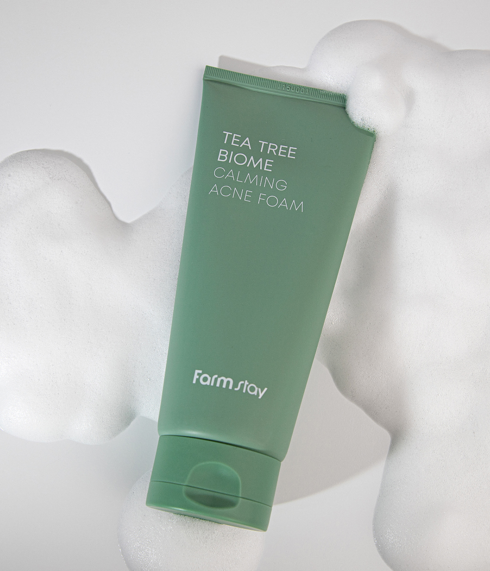 [Farmstay] Tea Tree Biome Calming Acne Foam 180ml