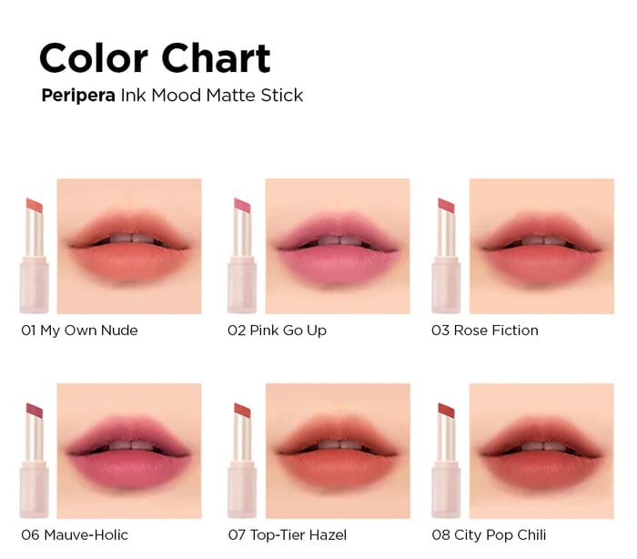 [Peripera] Ink Mood Matte Stick (11 Colors)