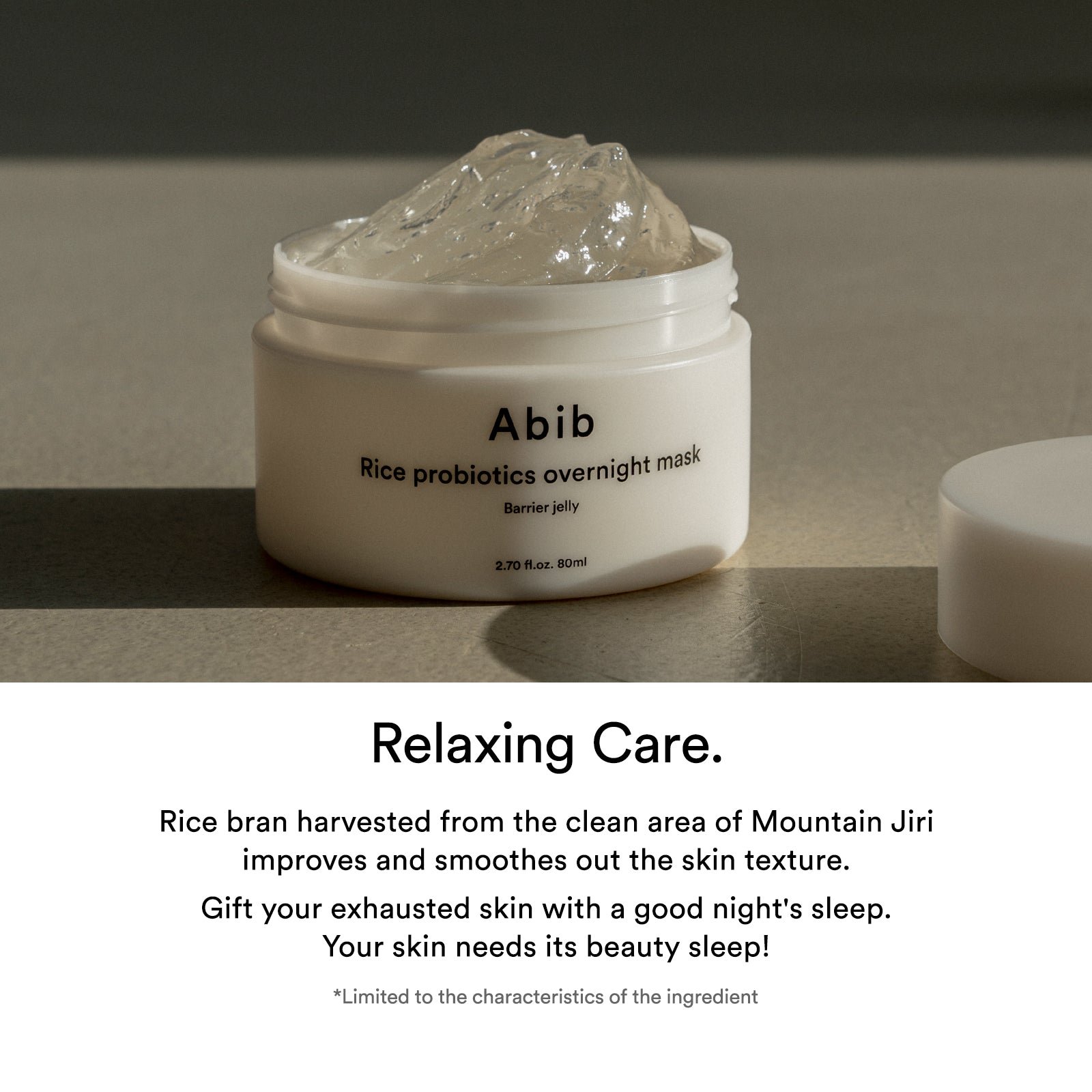 [Abib] Rice Probiotics Overnight Mask Barrier Jelly