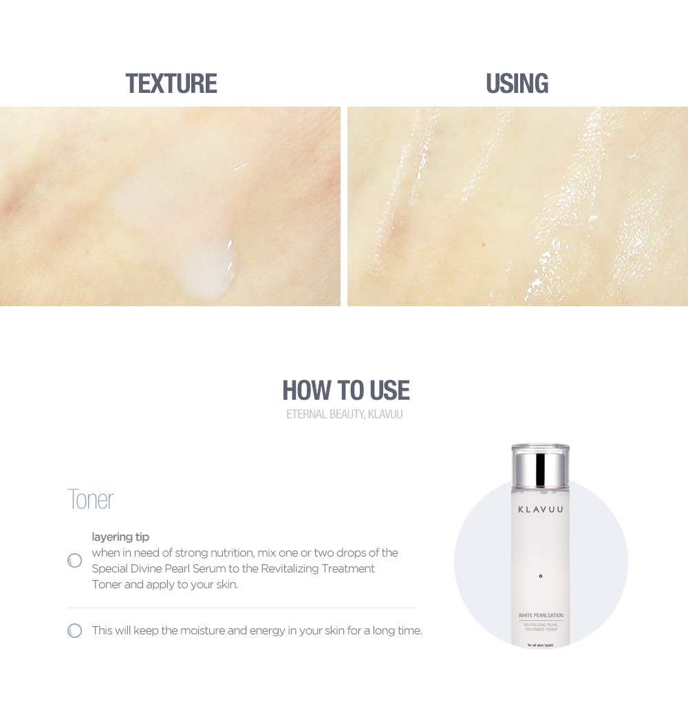 [KLAVUU] White Pearlsation Revitalizing Pearl Treatment Toner 140ml