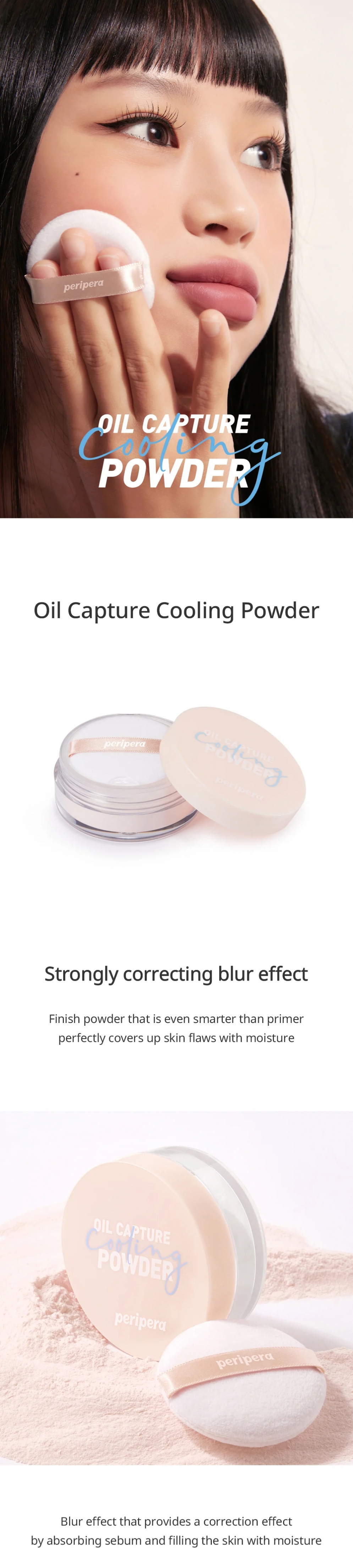 [Peripera] Oil Capture Cooling Powder