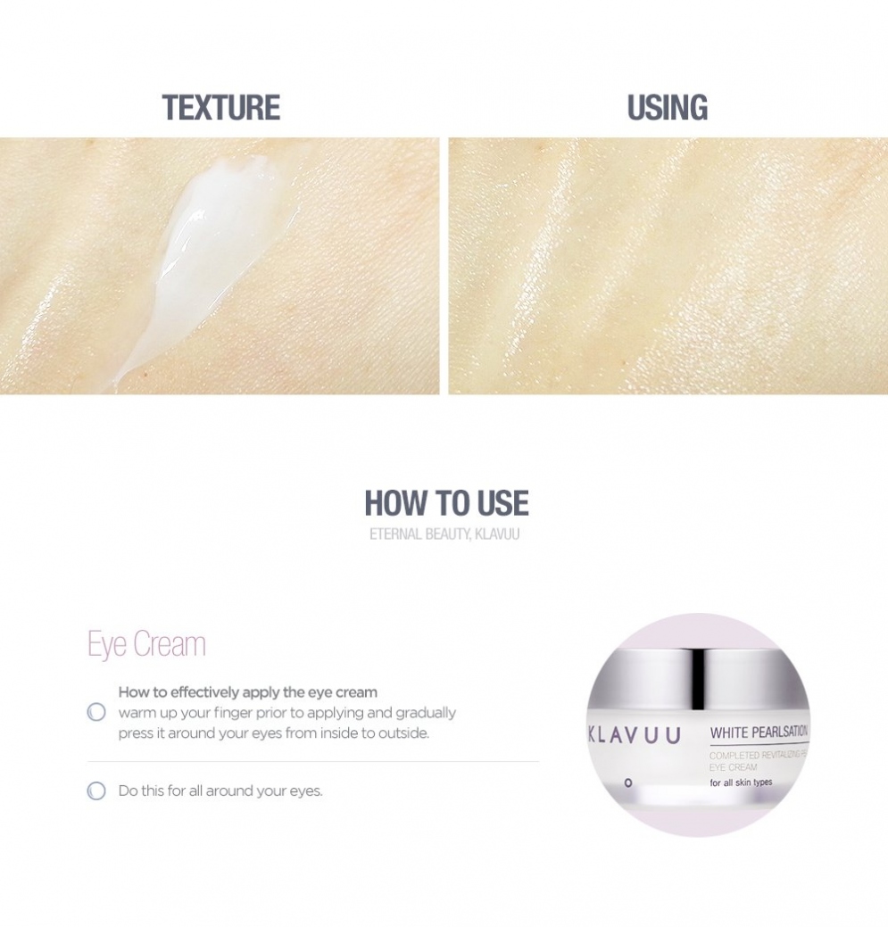[KLAVUU] White Pearlsation Completed Revitalizing Pearl Eye Cream