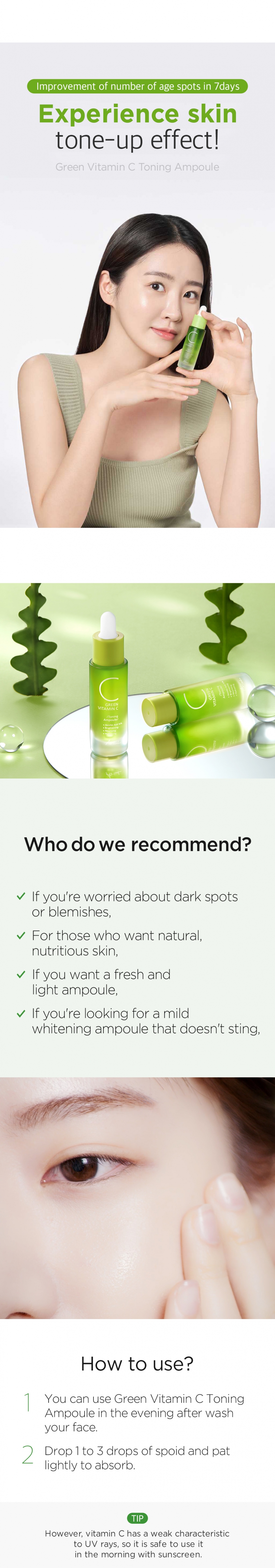 [Ariul] Green Vitamin C Toning Ampoule 15ml