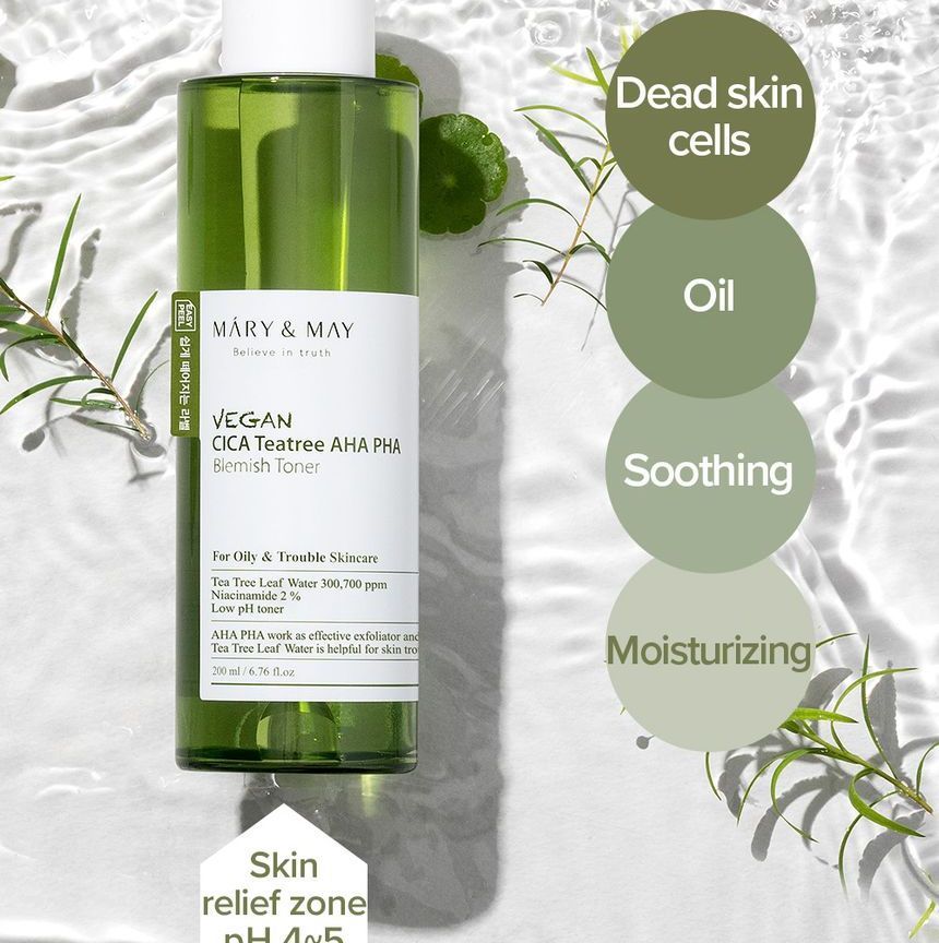 [Mary&May] Vegan CICA Teatree Toner Special Set