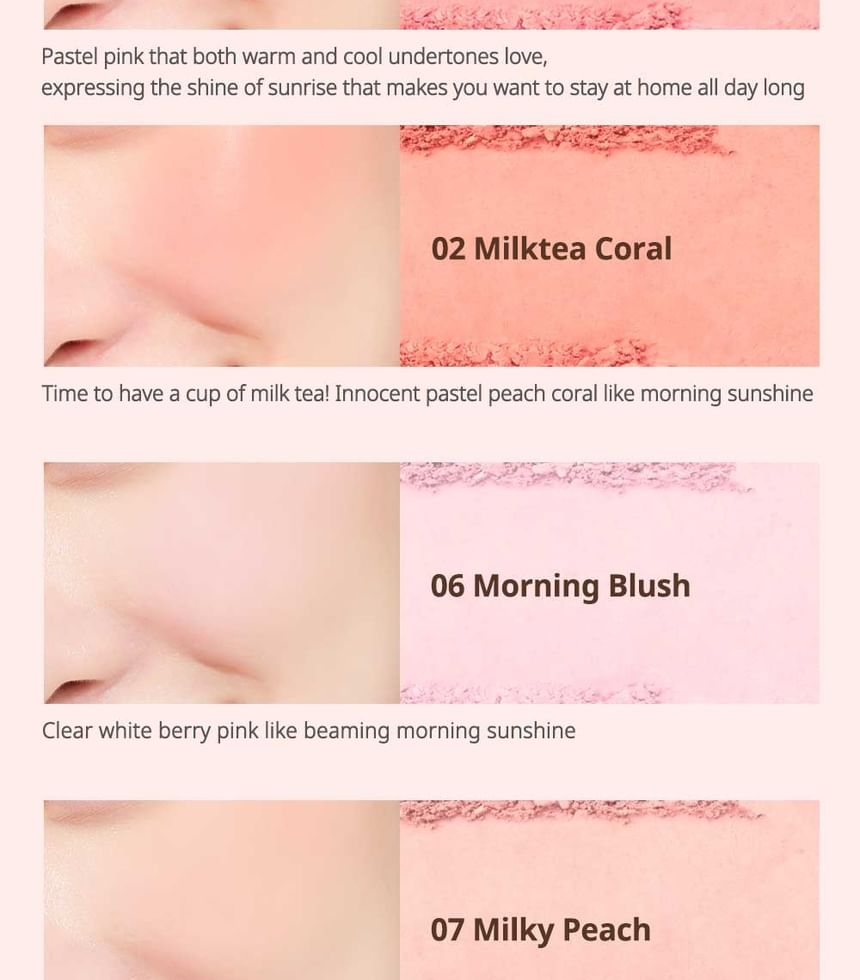 [Peripera] *new* Pure Blushed Sunshine Cheek (9 Colors)