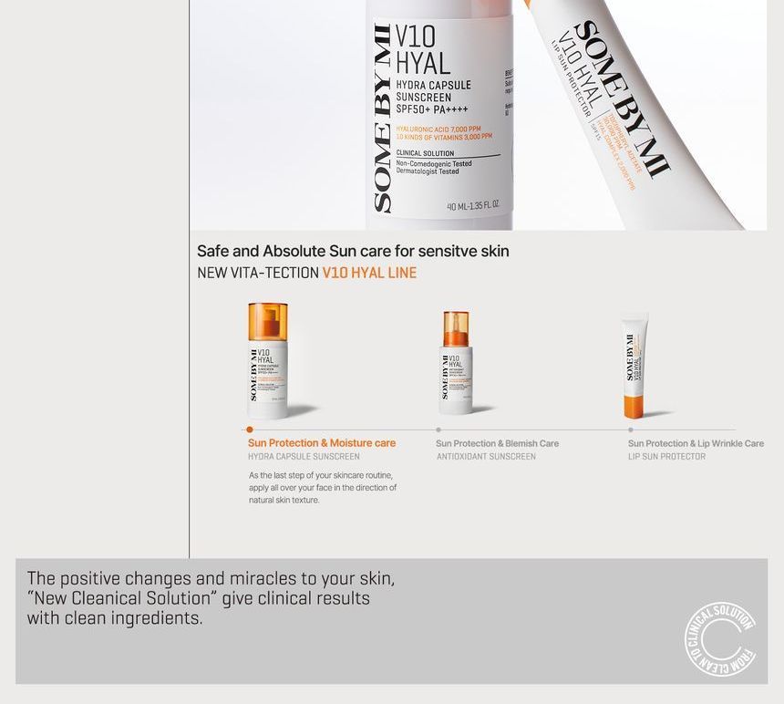 [SOME BY MI] V10 Hyal Hydra Capsule Sunscreen 40ml