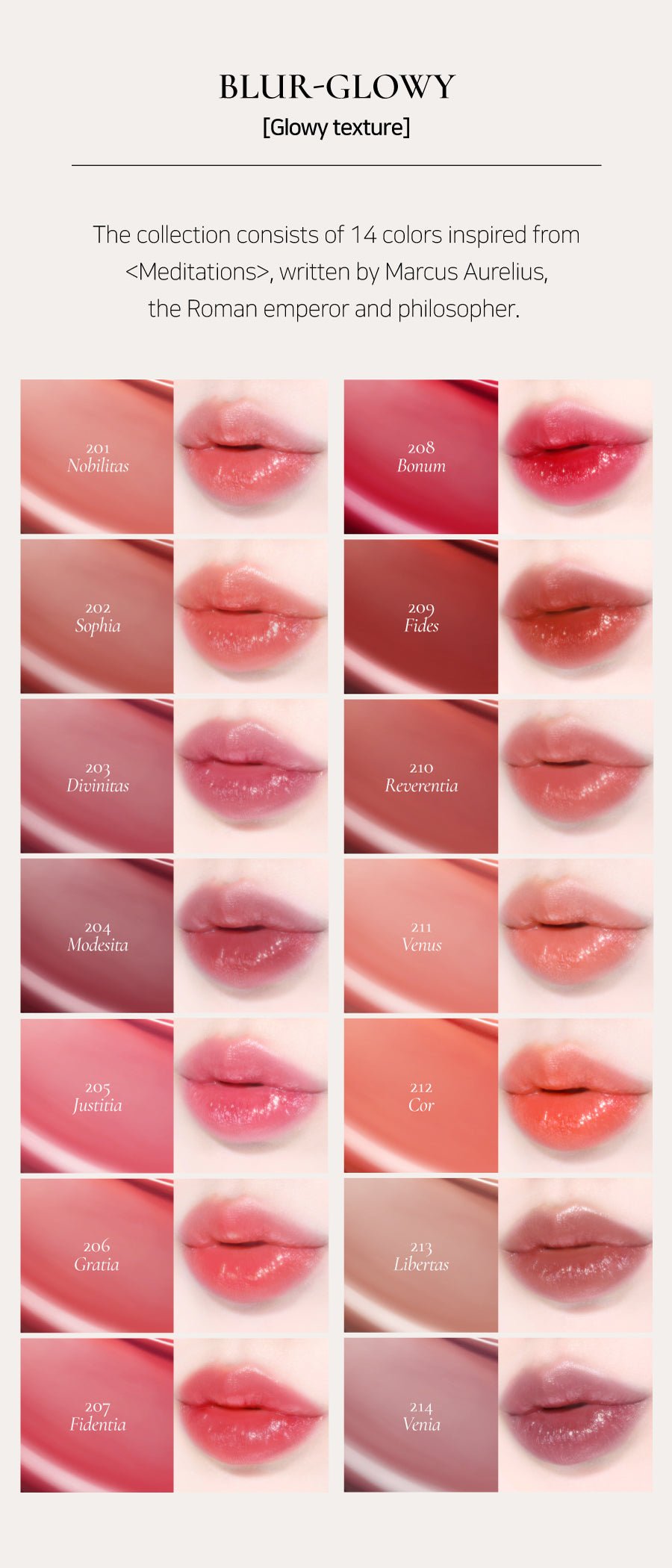 [Dinto] Blur Glowy Lip Tint (16 colors)