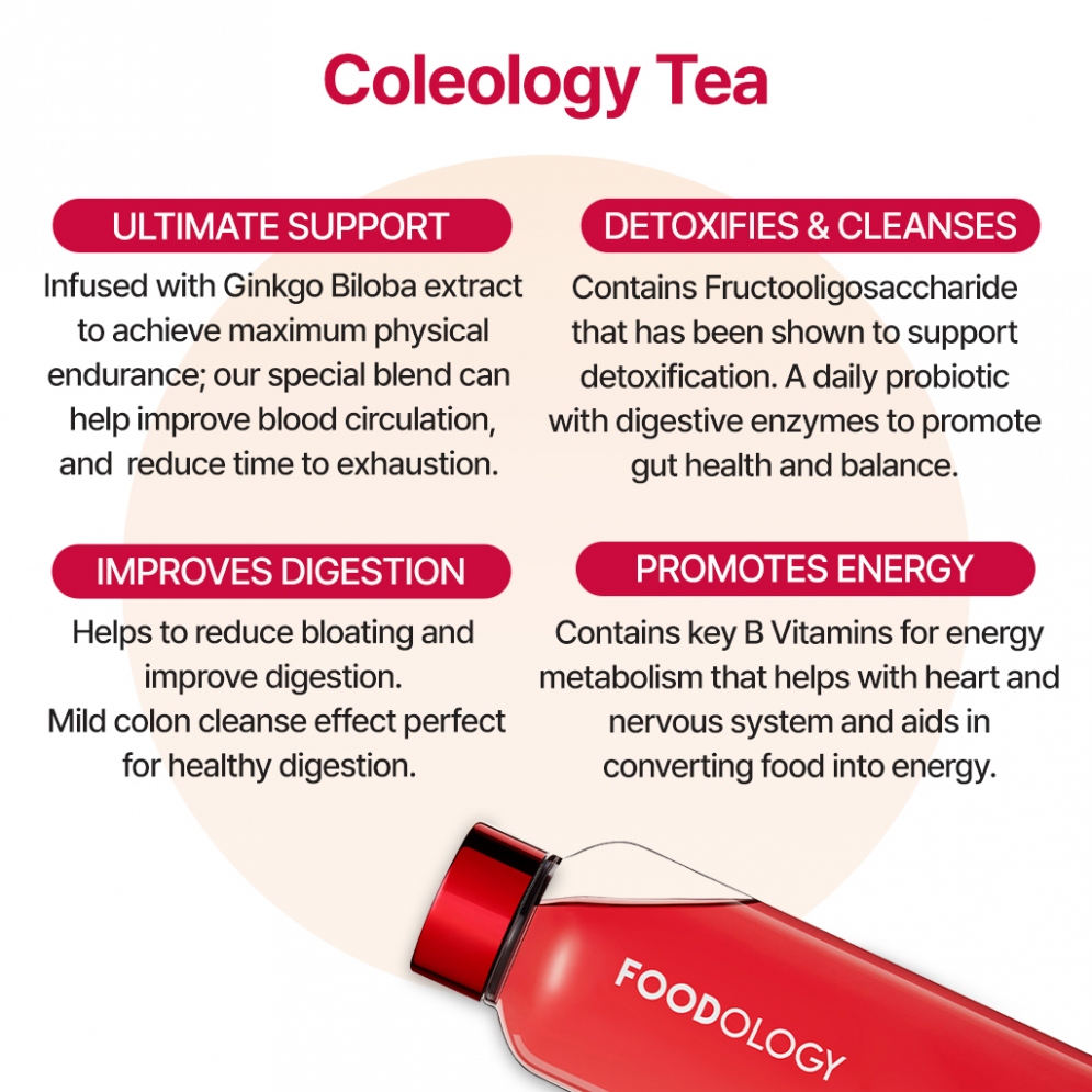 [Foodology] Coleology Tea 8,000mg x 15Pouch (120g)