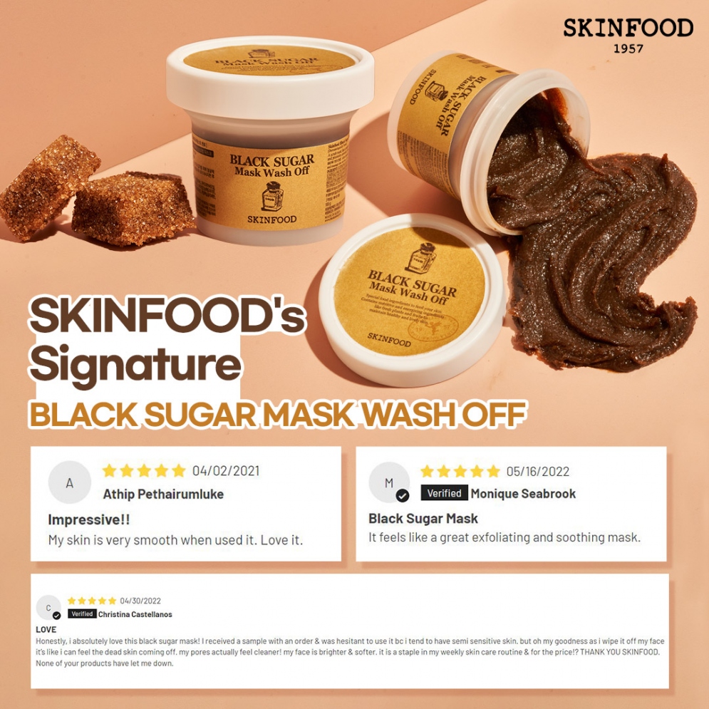 [Skinfood]   *size up* Black Sugar Mask Wash off 120g