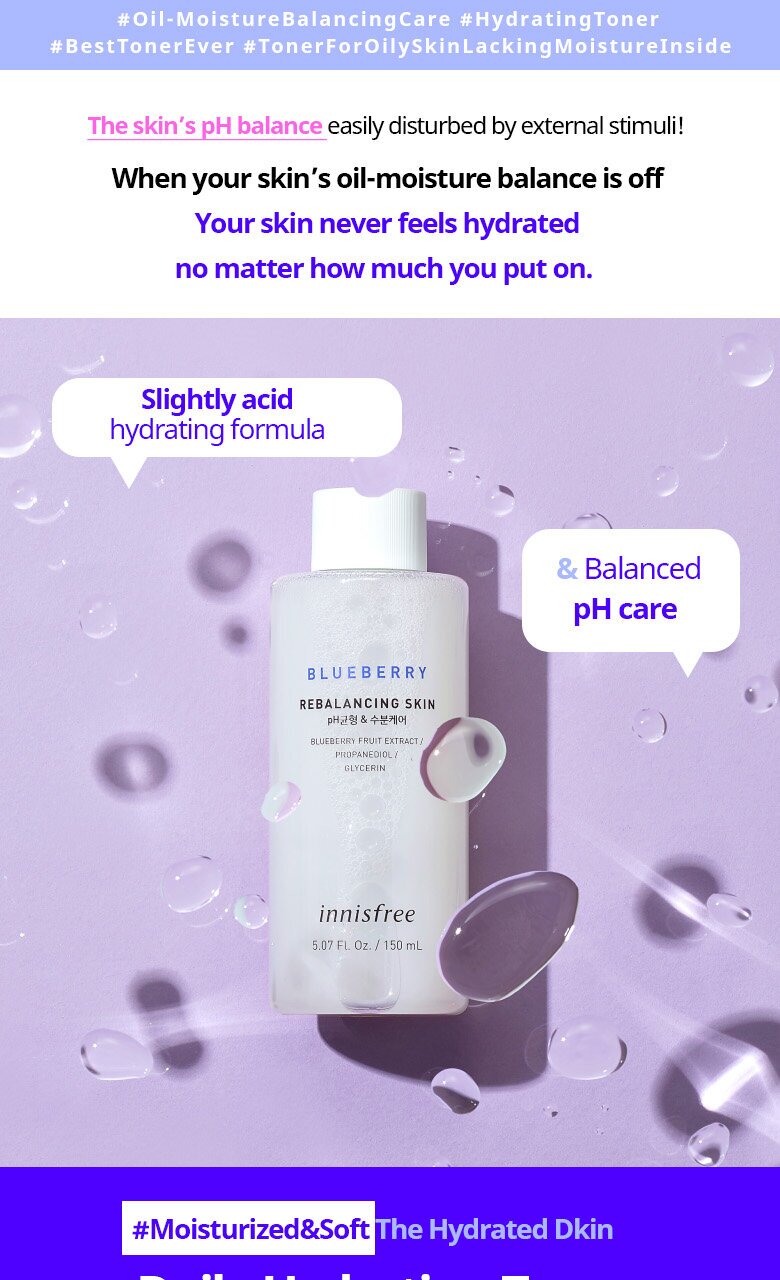 [Innisfree] Blueberry Rebalancing Skin 500ml