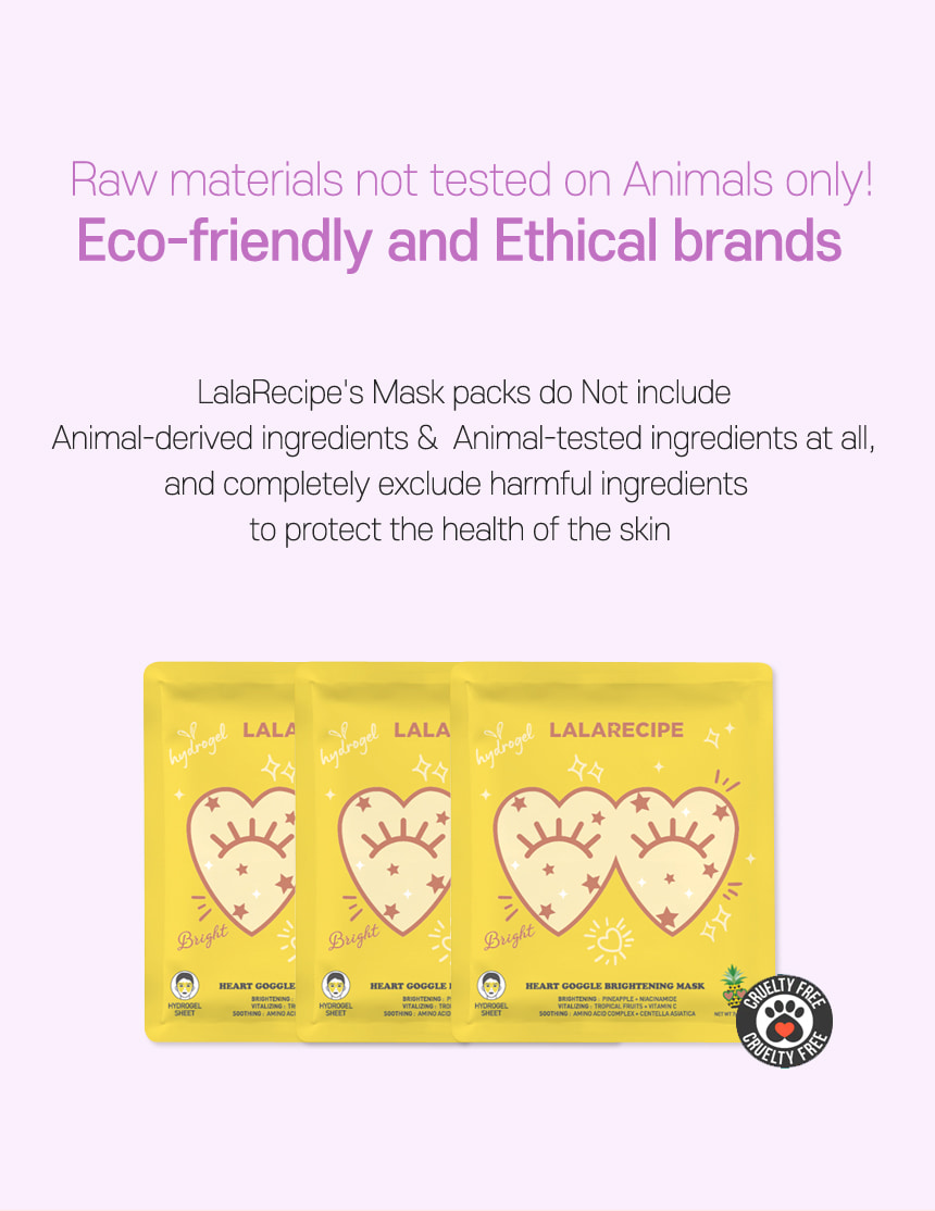 [LALARECIPE] Heart Goggle Brightening Mask (1 ea)