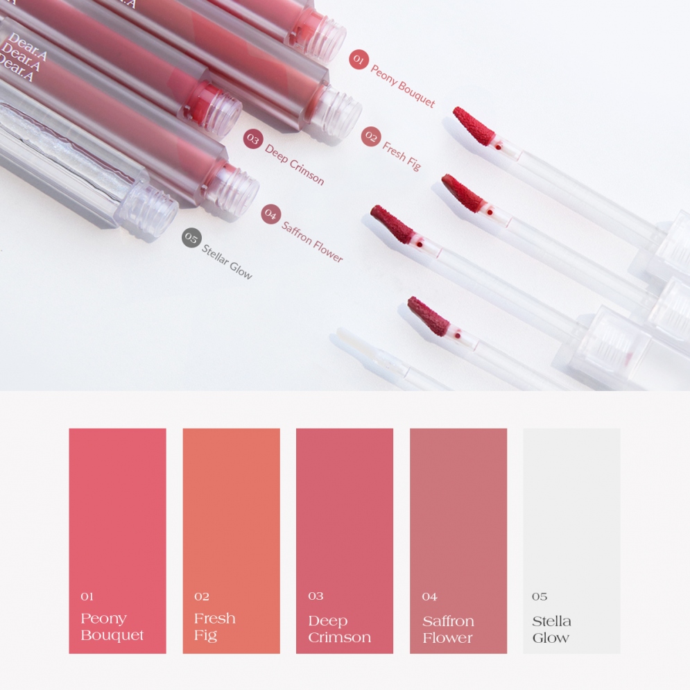 [Dear.A] Sheer Velvet Tint (5 colors)