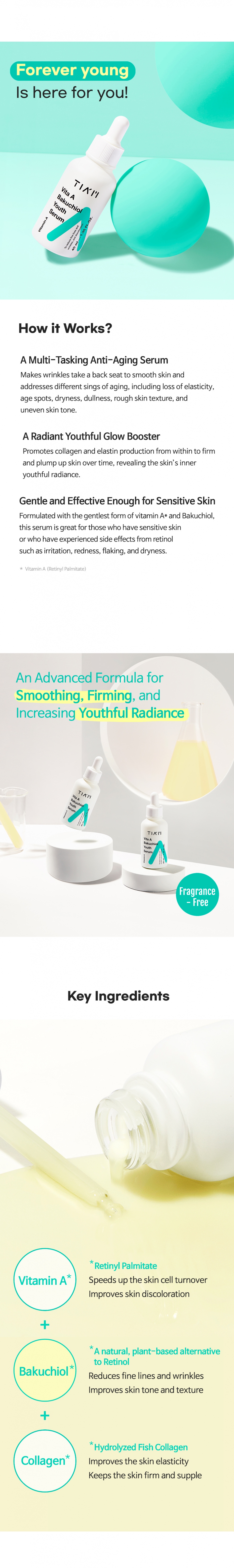 [Tiam] Vita A Bakuchiol Youth Serum 40ml