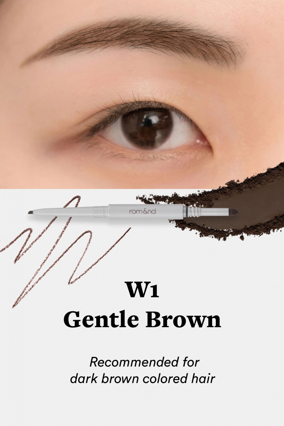 [rom&nd] Han All Sharp Brow (6 Colors)