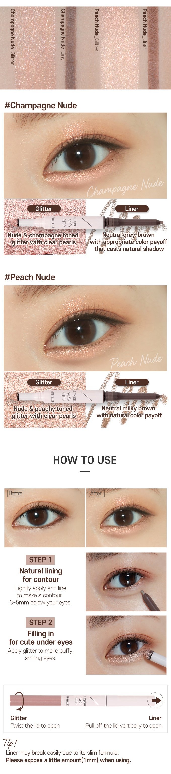 [ETUDE] Cute Eyes Maker (2 Colors)