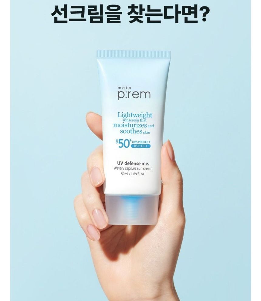 [make p:rem] UV defense me Watery Capsoule Sun cream 50ml