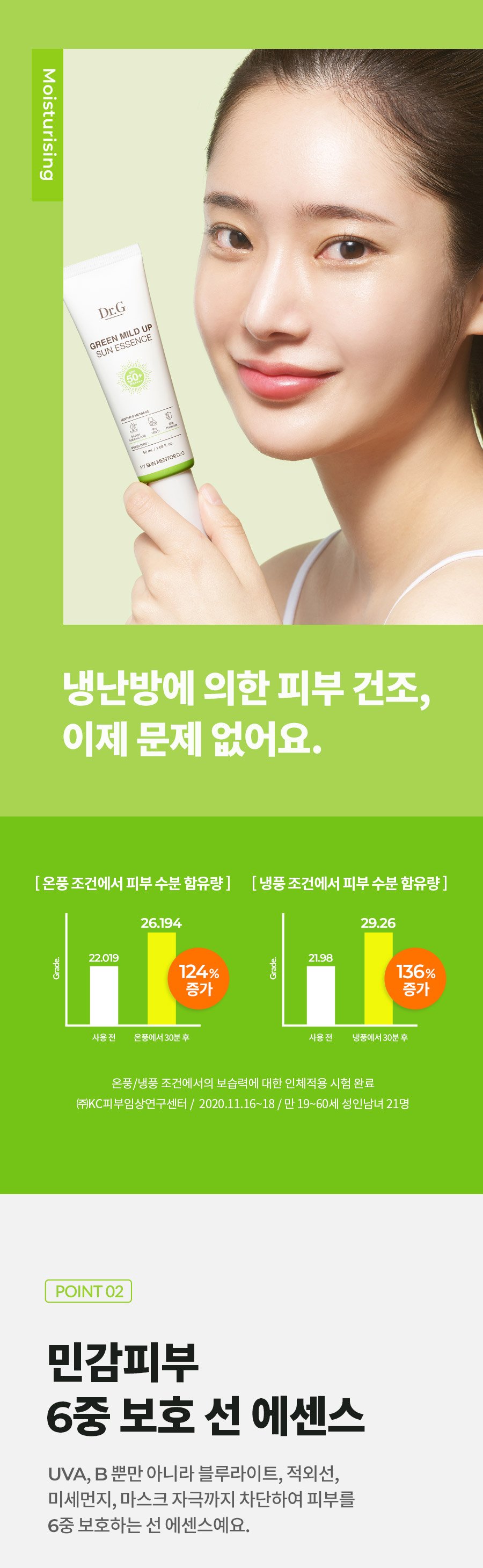 [Dr.G] Green Mild Up Sun Essence 50ml