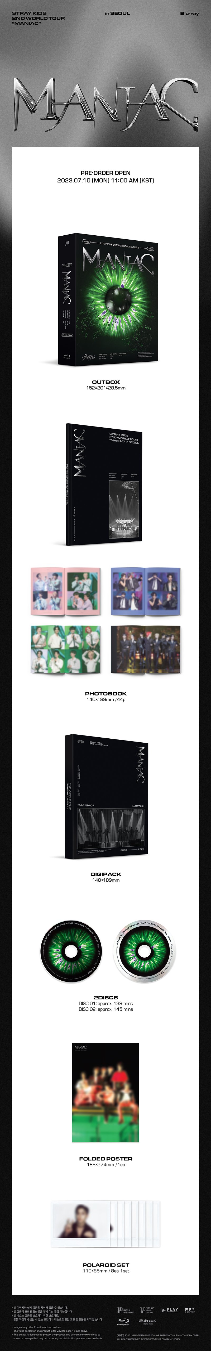 [K-POP] Stray Kids 2nd World Tour - MANIAC in SEOUL Blu-ray