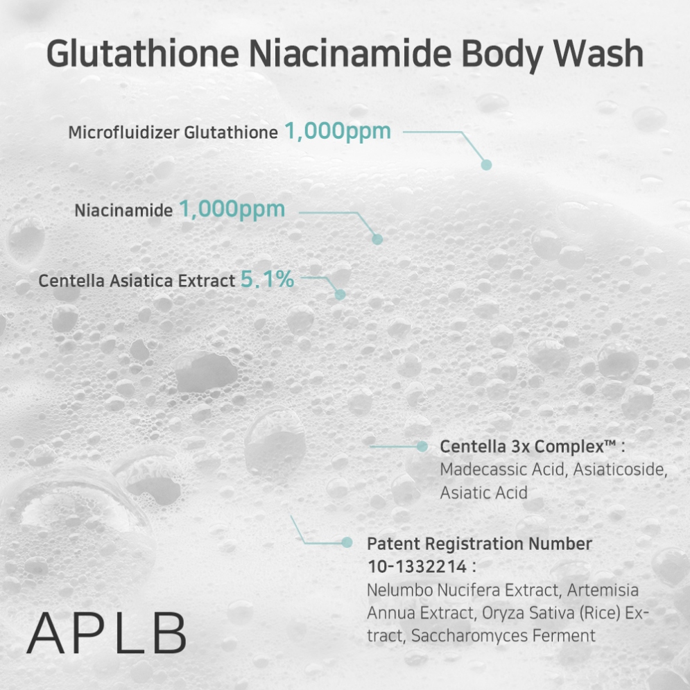 [APLB] Glutathione Niacinamide Body Wash 300ml