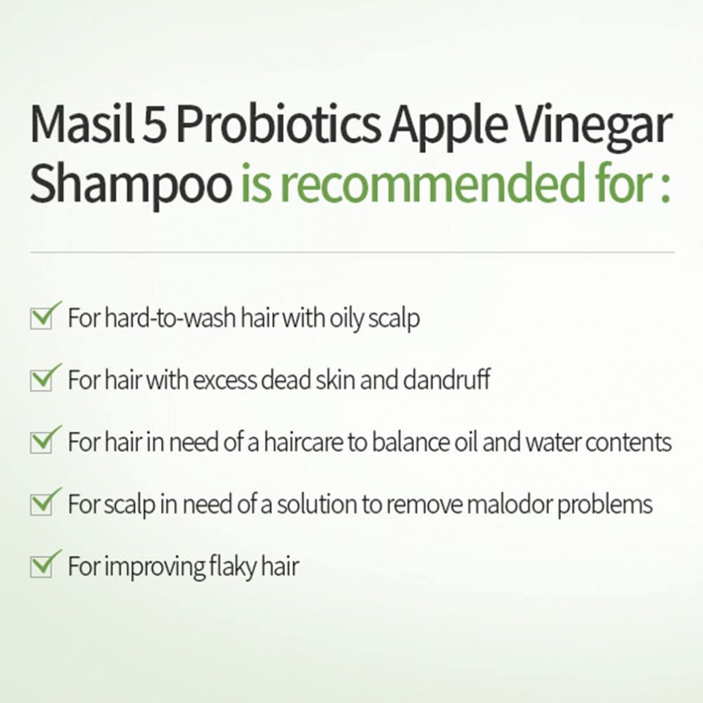 [MASIL] 5 Probiotics Apple Vinegar Shampoo Stick Pouch (20ea)