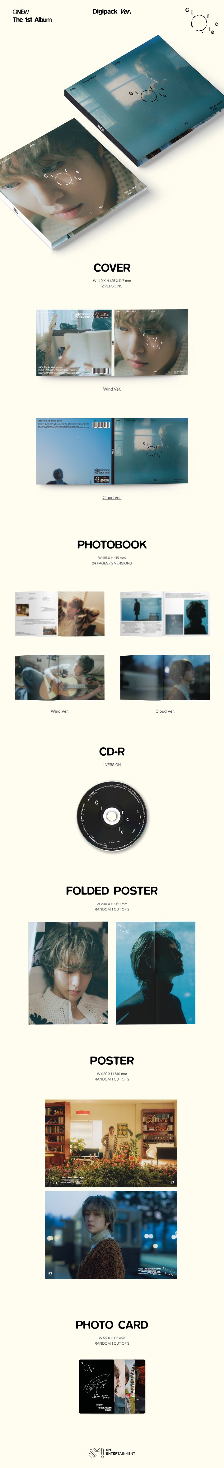 [K-POP] ONEW 1st Album - Circle (Digipack Ver.)