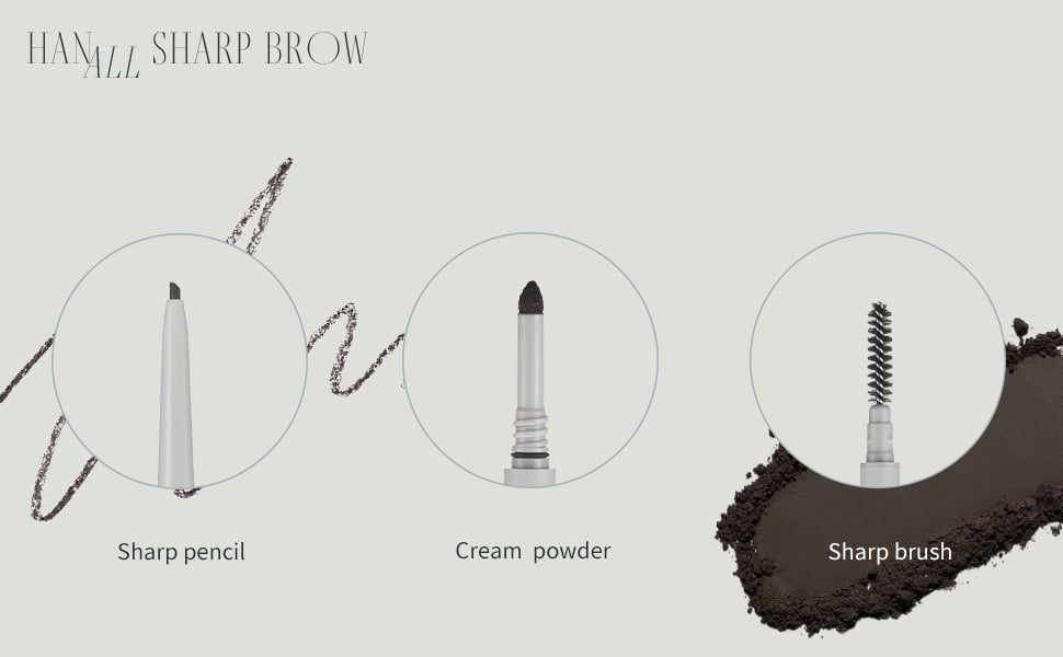 [rom&nd] Han All Sharp Brow (6 Colors)