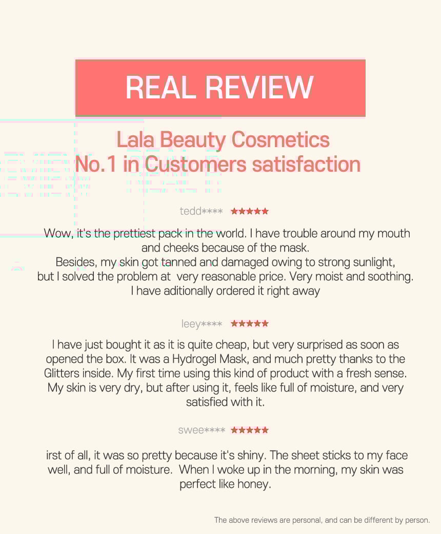 [LALARECIPE] Glow Face Moisture Mask 1ea