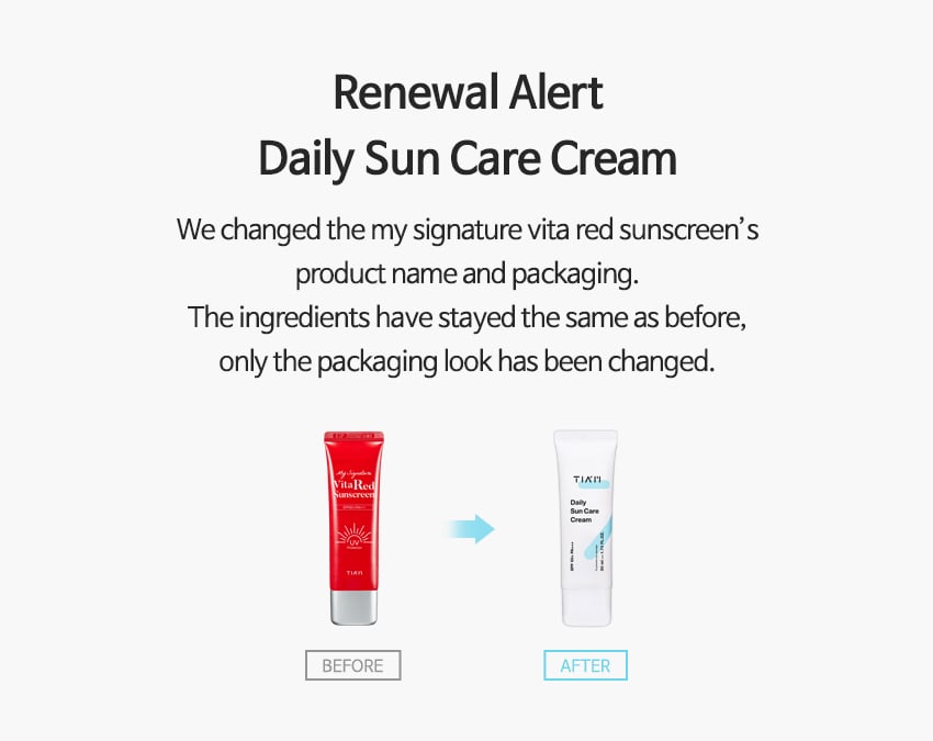 [Tiam] *renewal* Daily Sun Care Cream 50ml