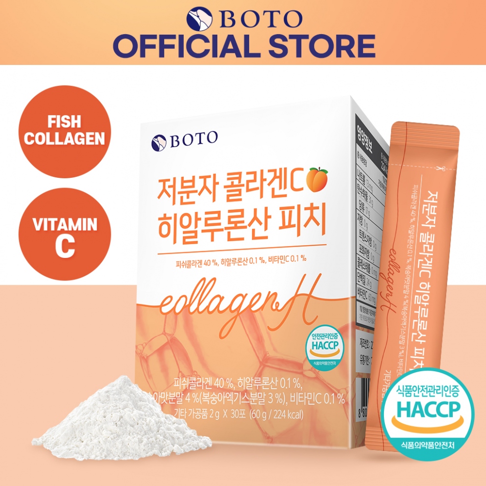 [BOTO] Low Molecular Collagen C Hyaluronic acid Peach (30 sticks)