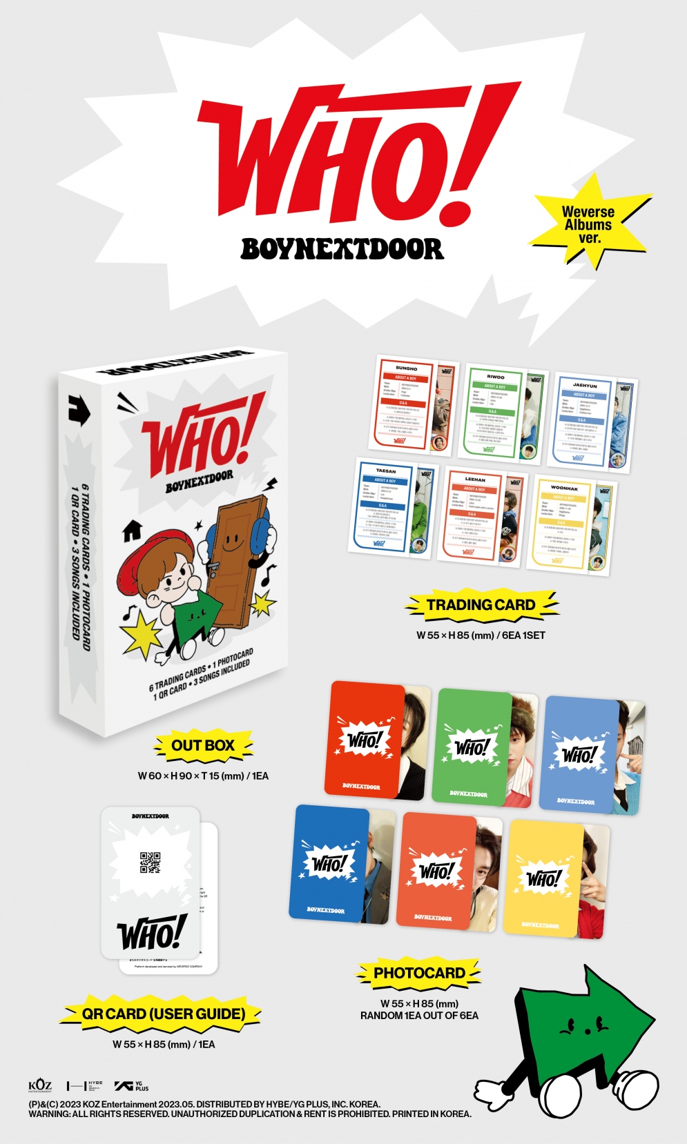 [K-POP] BOYNEXTDOOR 1st Single - WHO! (Weverse Albums ver.)