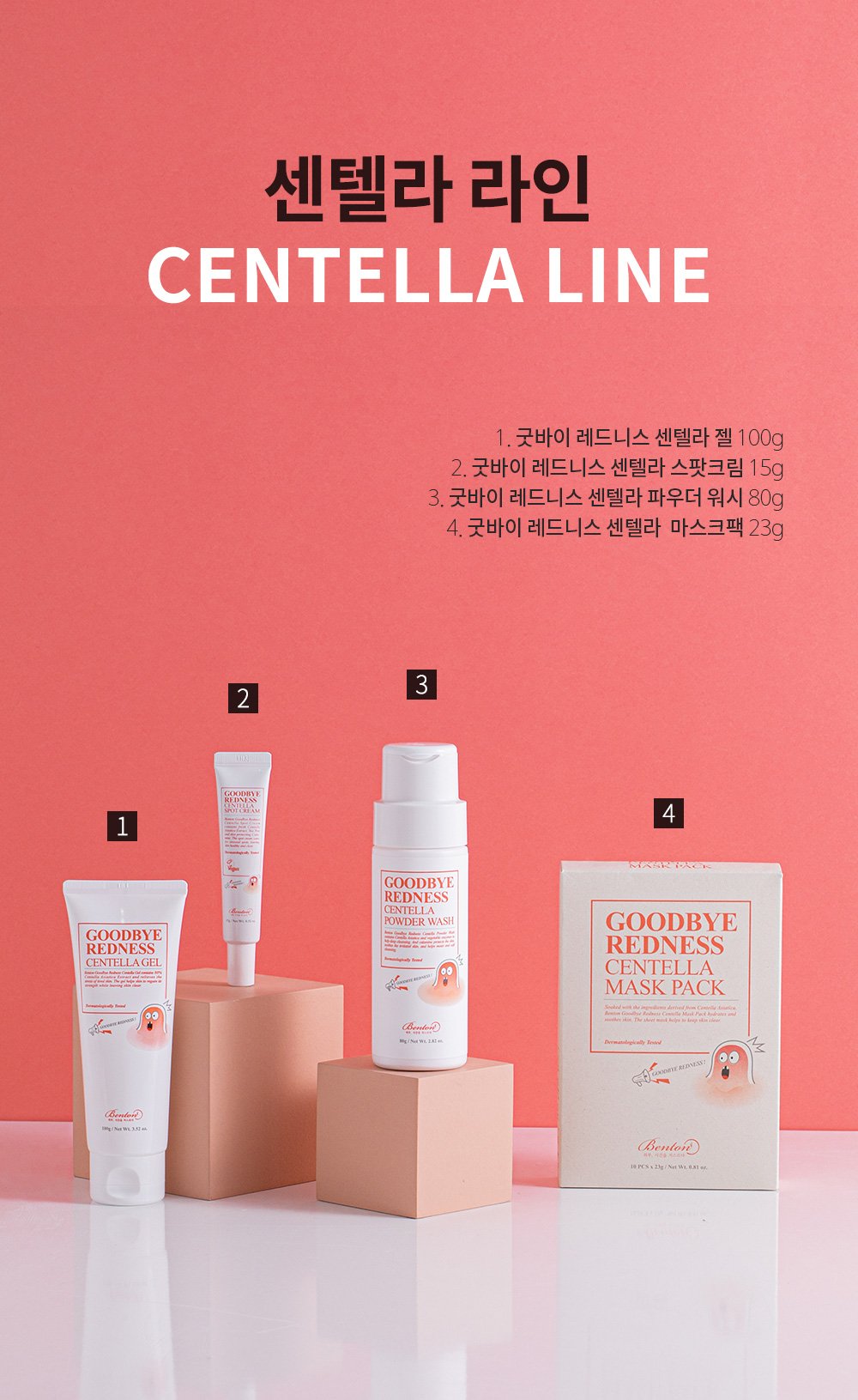 [Benton] *Renewal* Goodbye Redness Centella Cica Mask Pack (10ea)