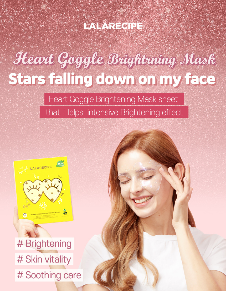 [LALARECIPE] Heart Goggle Brightening Mask (1 ea)