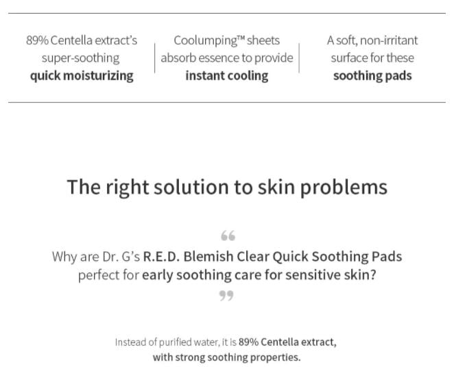 [Dr.G]   R.E.D Blemish Clear Soothing Pads (70ea)