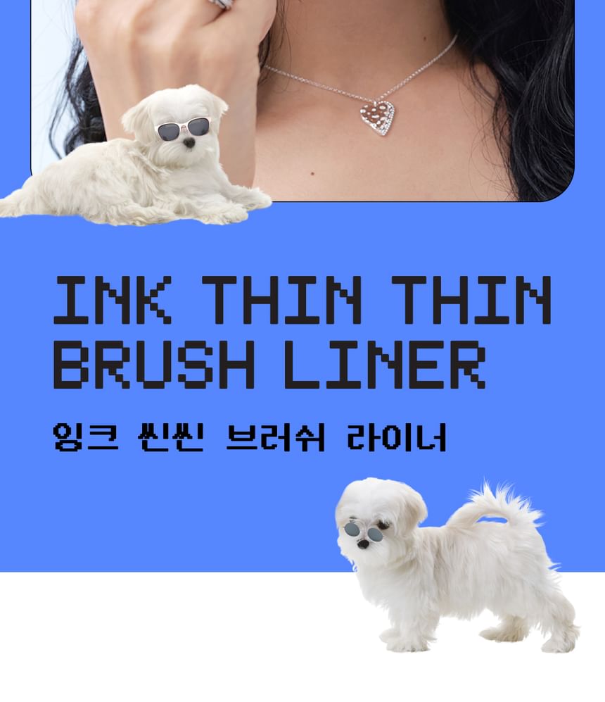 [Peripera] *Maltese Version* Ink Thinthin Brush Liner (2 Colors)