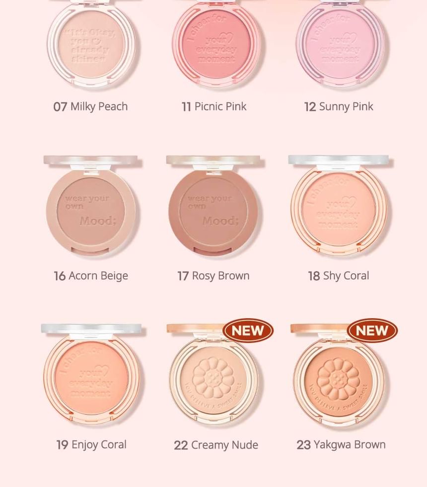 [Peripera] *new* Pure Blushed Sunshine Cheek (9 Colors)