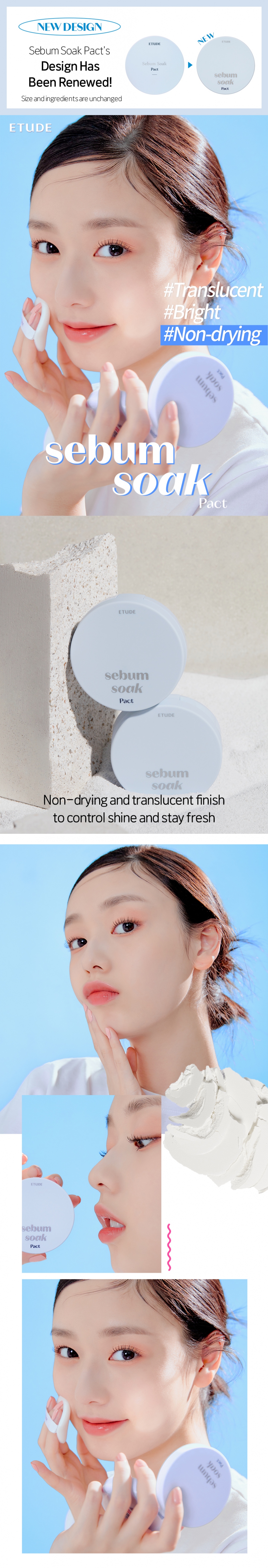 [ETUDE] Sebum Soak Pact 9.5g