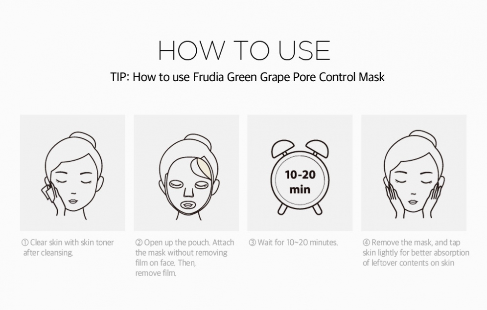 [Frudia] Green Grape Pore Control Mask (10ea)