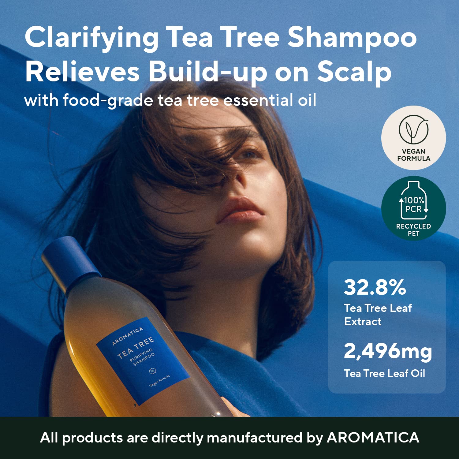 [Aromatica] Tea tree Purifying Shampoo 400ml