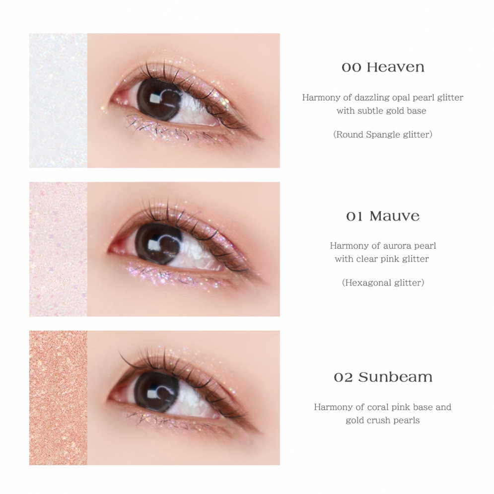 [Dear.A] Glitter Eyeshadow (3 colors)